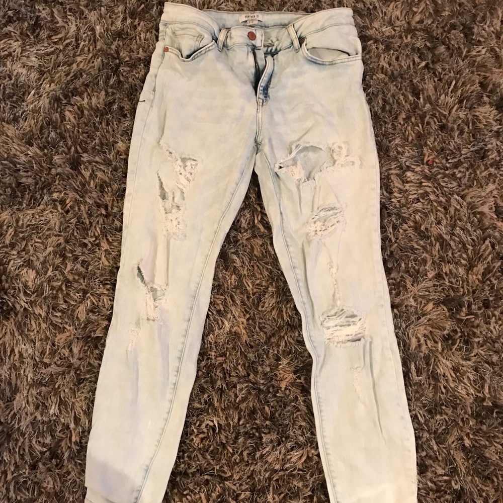 Forever 21 ripped jeans